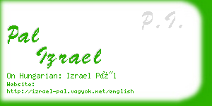 pal izrael business card